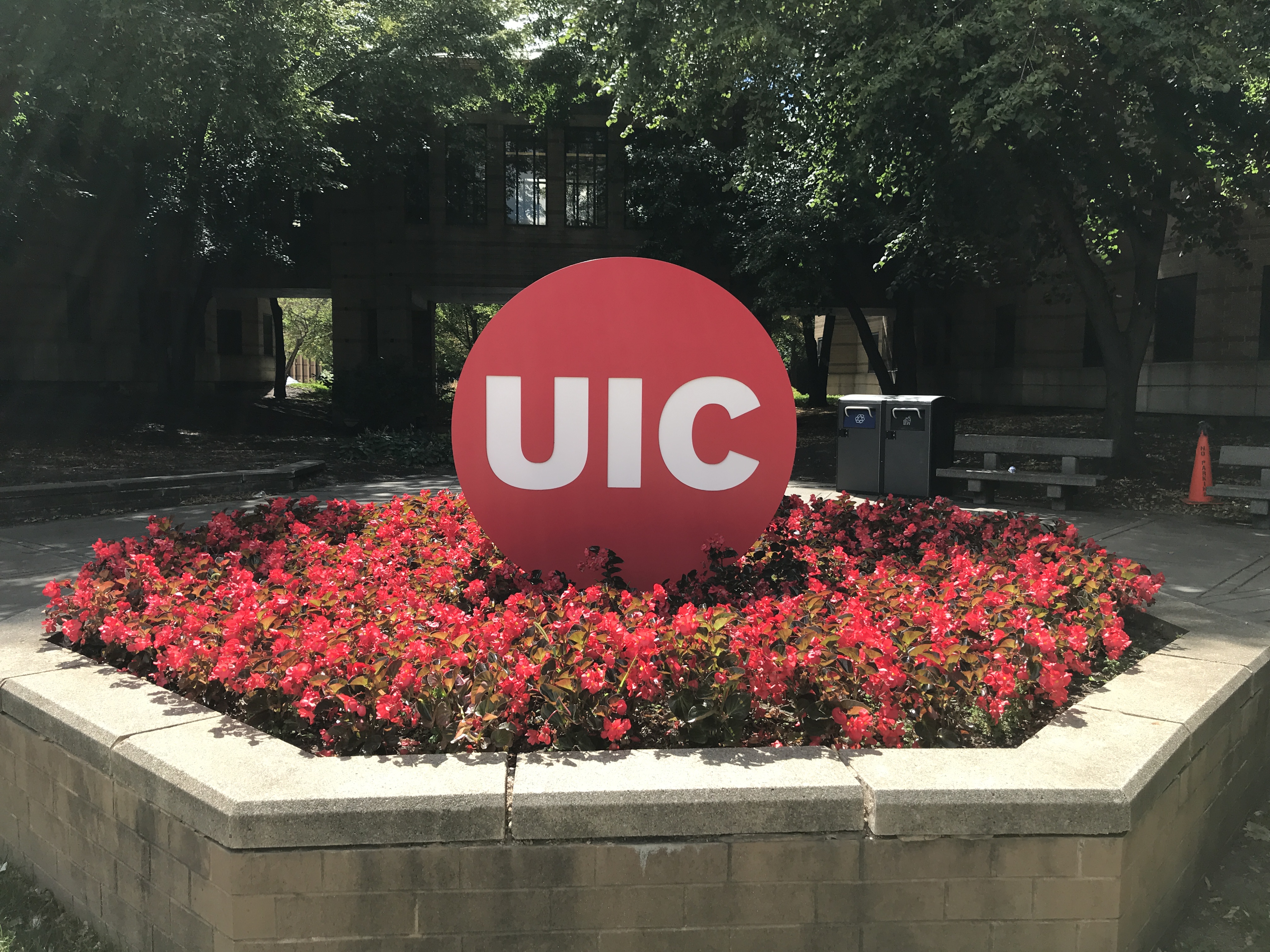 The entrance to UIC.