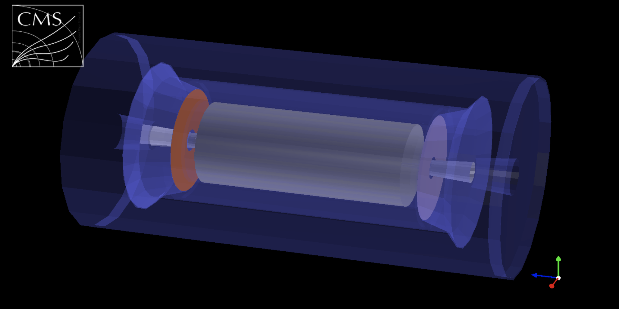 A schematic of the CMS MTD.