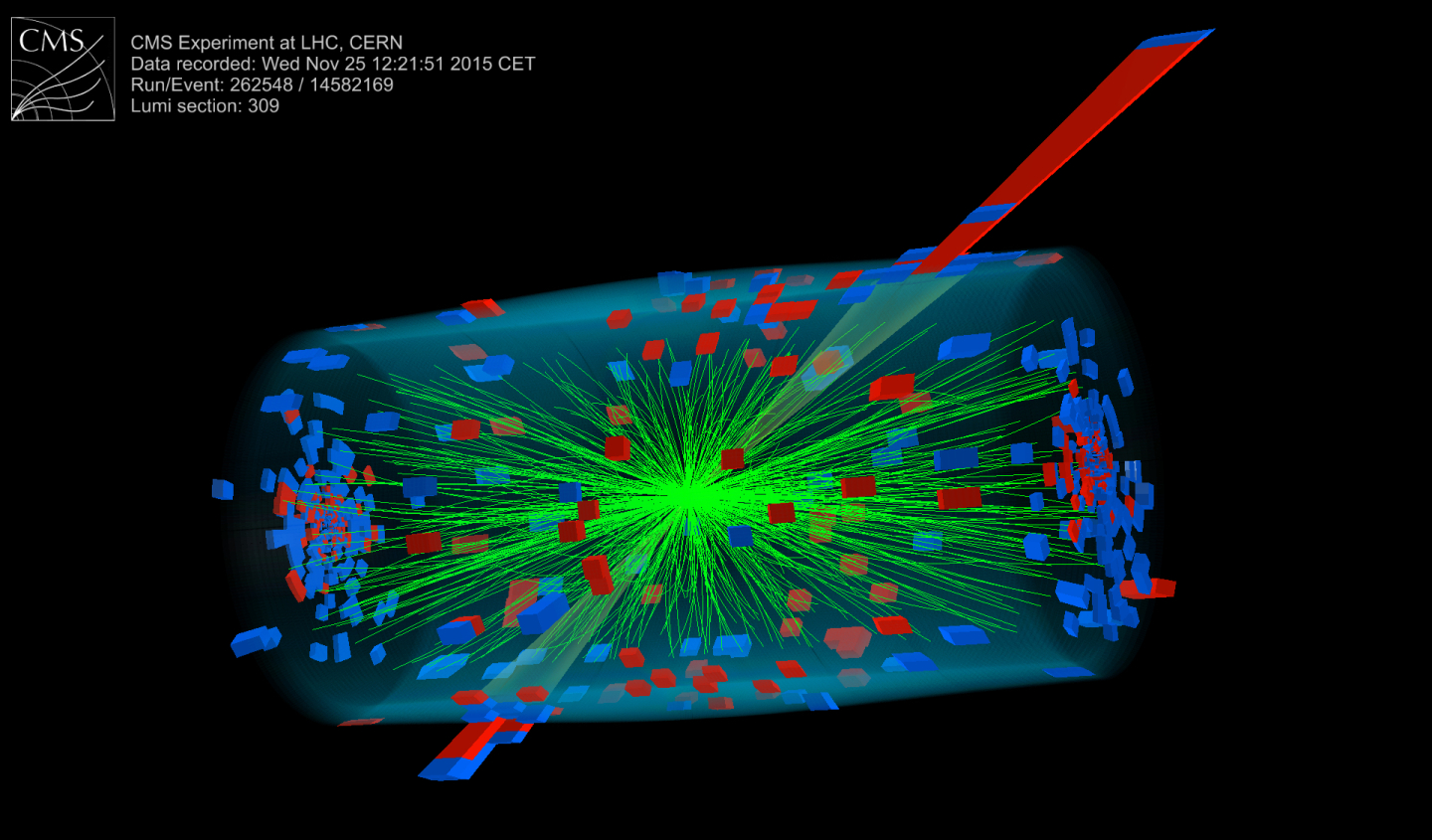 An event display illustrating a quenched jet in CMS.